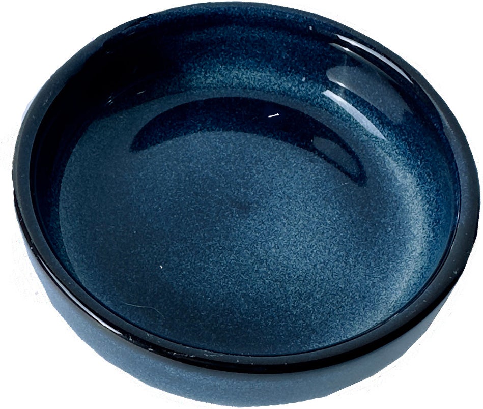 Boles d'olor decoratieschaal Amber Stoneblokjes donkerblauw D 8,9 H 2,6 cm