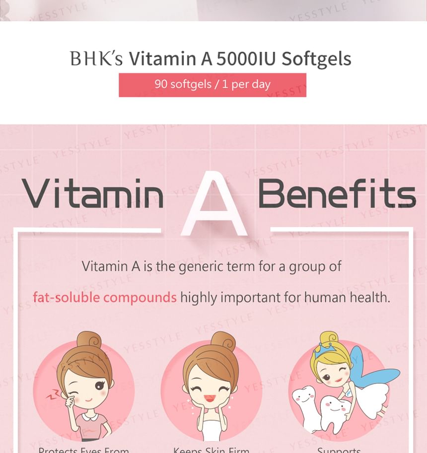 BHK's - Vitamine A 5000 IE Softgel