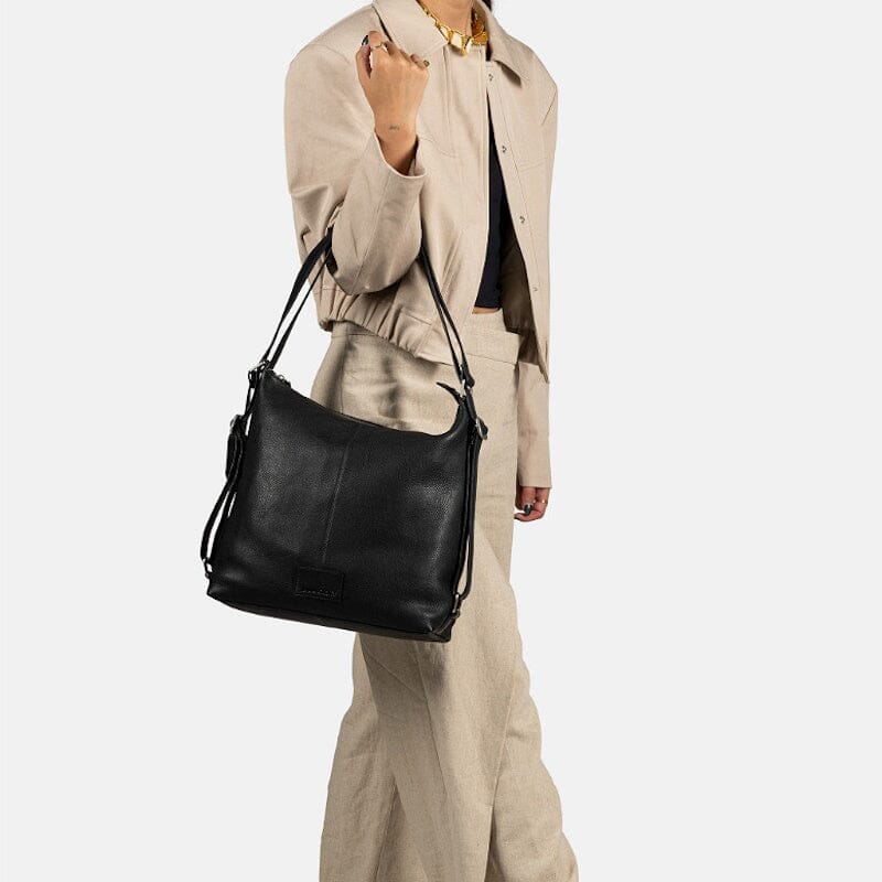 Burkely Soft Skylar Backpack / Shoulderbag Black