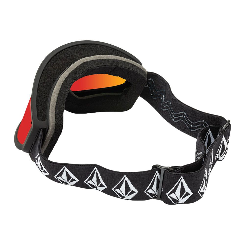 Volcom FOOTPRINTS - Masque ski Homme matte black stone/red chrome