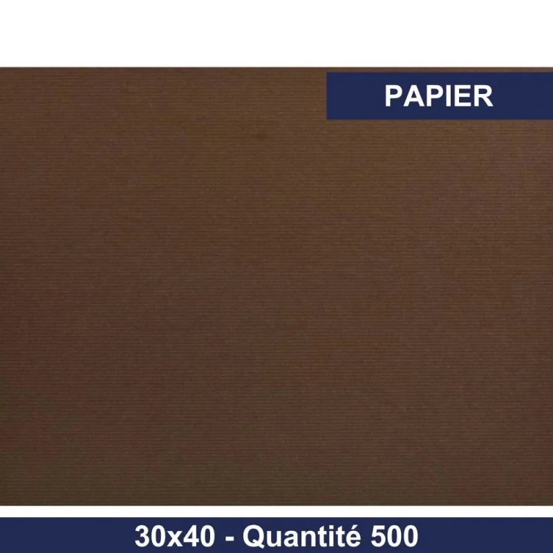 CGMP - Set de table papier - Marron chocolat - 30x40 - x500
