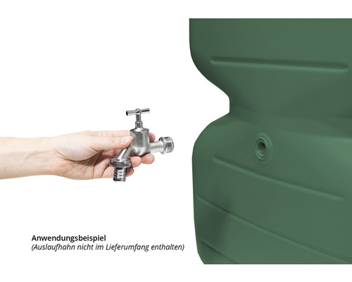 GARANTIA Cubus 1000 l donkergroene tuintank
