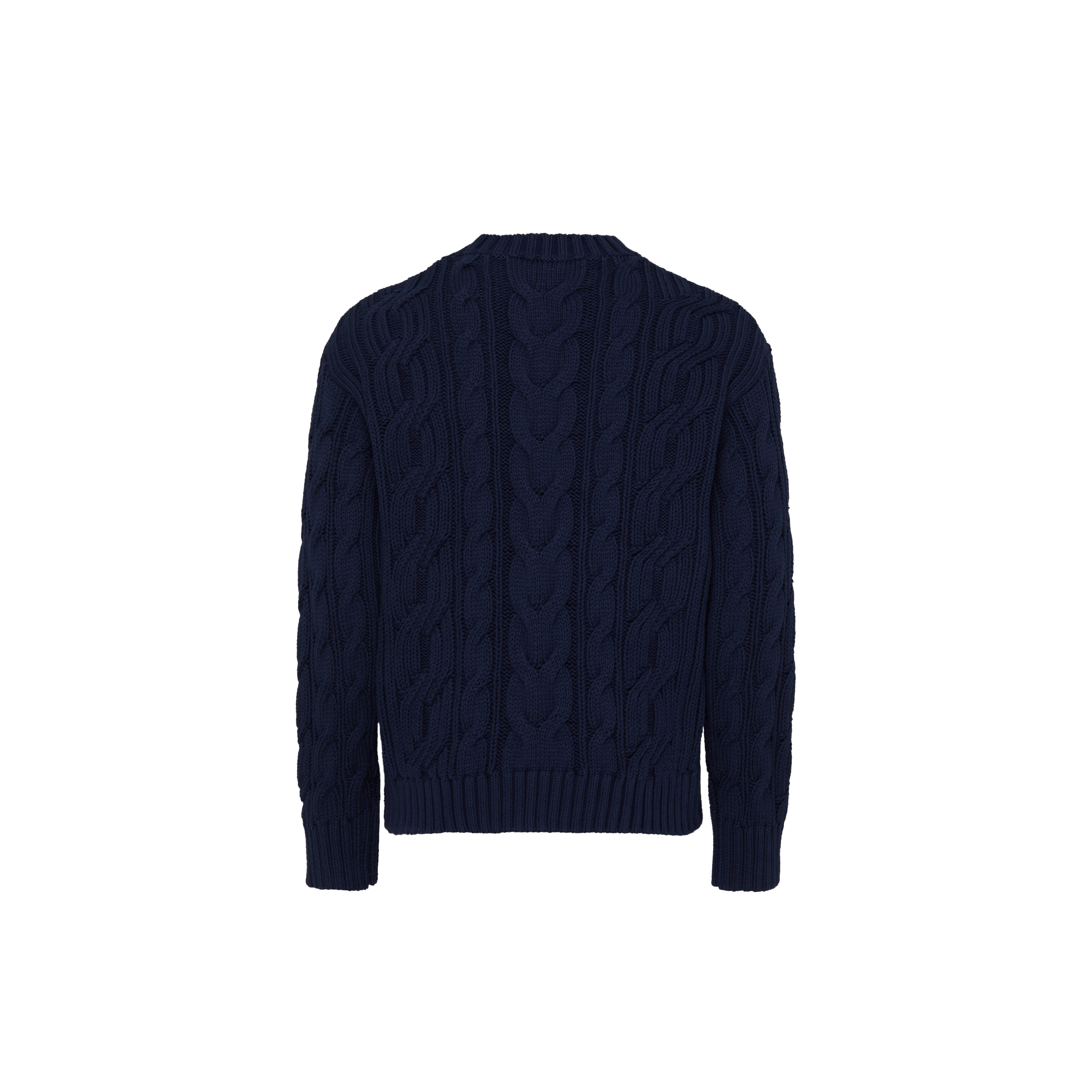 Pull en coton torsadé uni homme