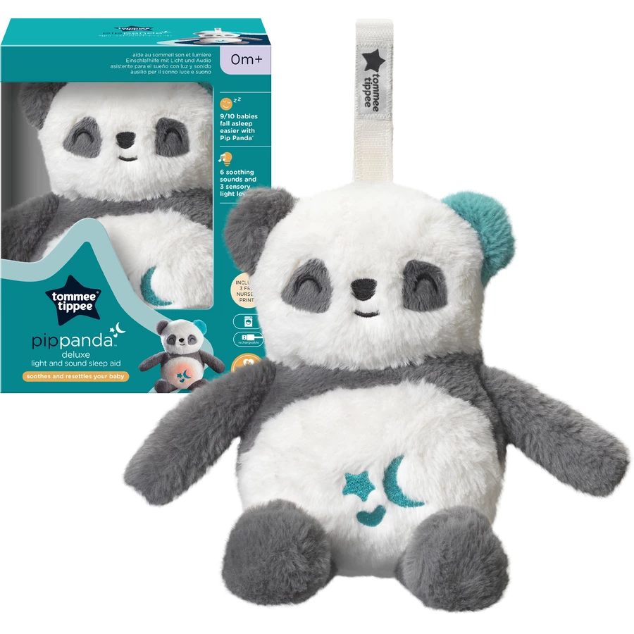Tommee Tippee Einschlafhilfe Deluxe-Grofriend wiederaufladbar, Pip der Panda