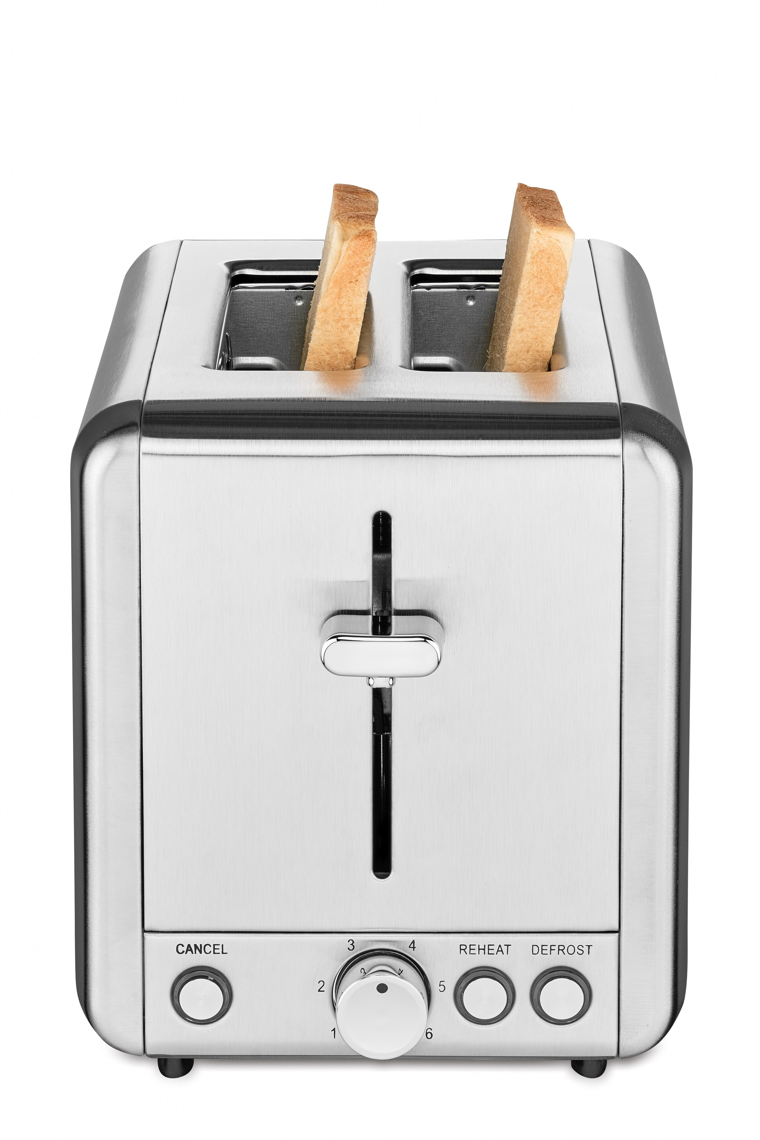 Solis Zwei-Schlitz Toaster, 6 Stufen, Krümelschublade, silber