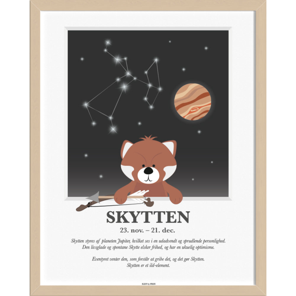 Køb Kids by Friis A3 Plakat M. Stjernetegn, Skytten