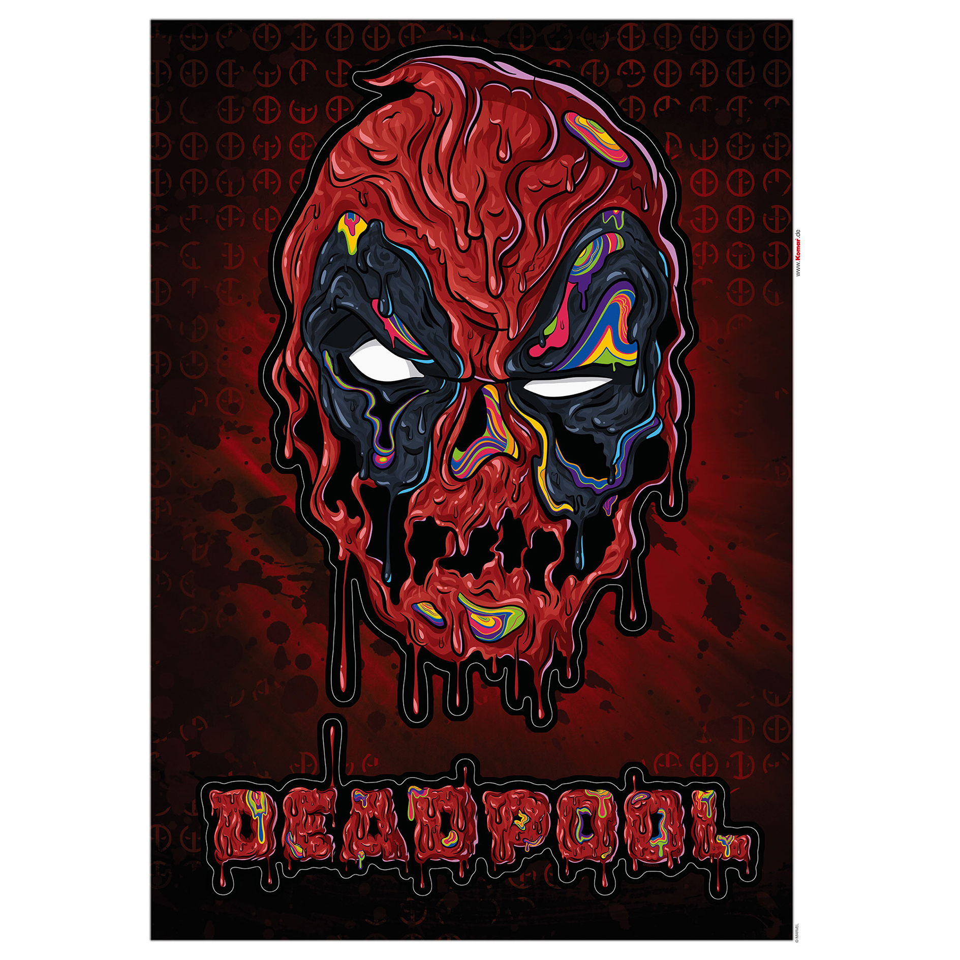 Wandtattoo DEADPOOL MELTPOOL - 50x70 cm