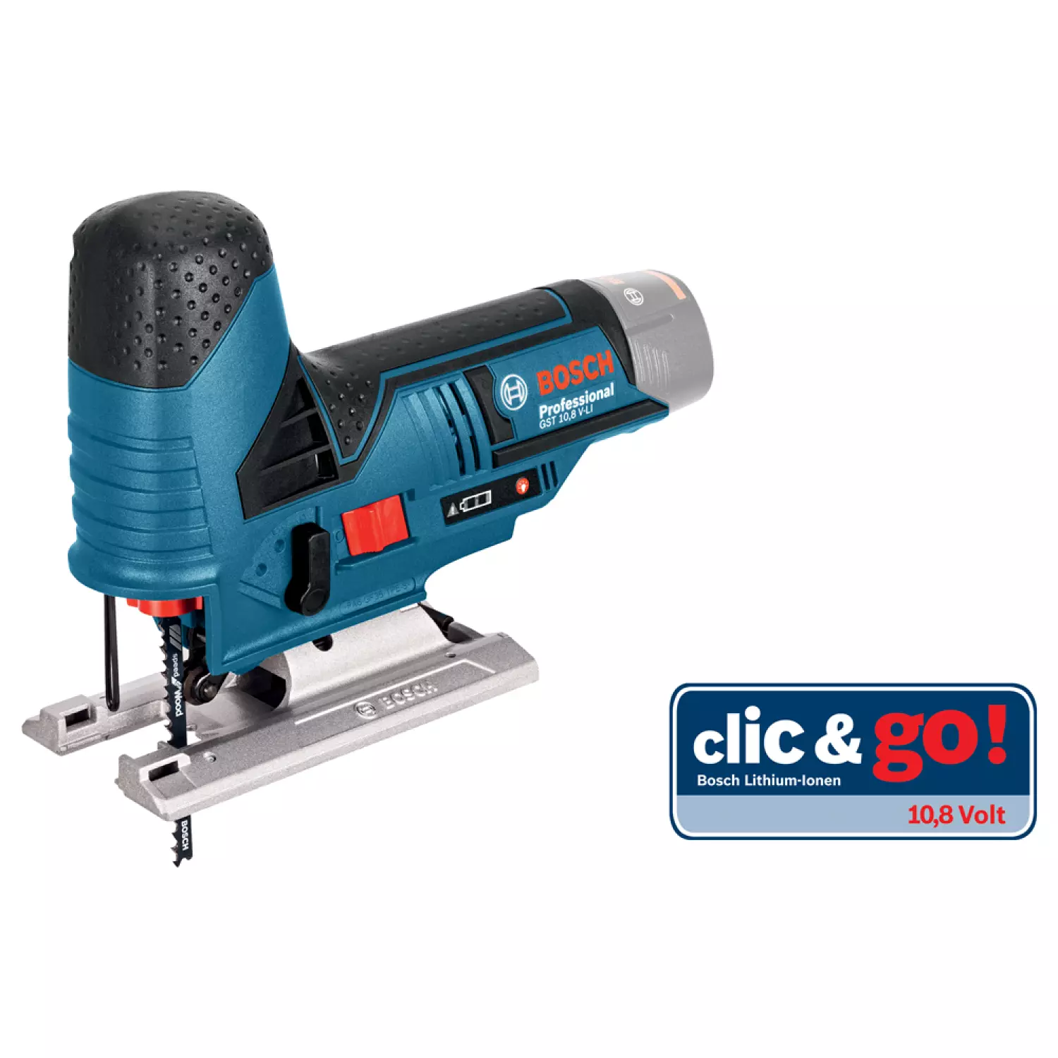 Bosch GST 12V-70 12V Li-Ion Accu decoupeerzaag body - T-greep - variabel