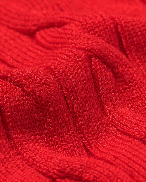 pull maillé Louisa pour femmes  rouge