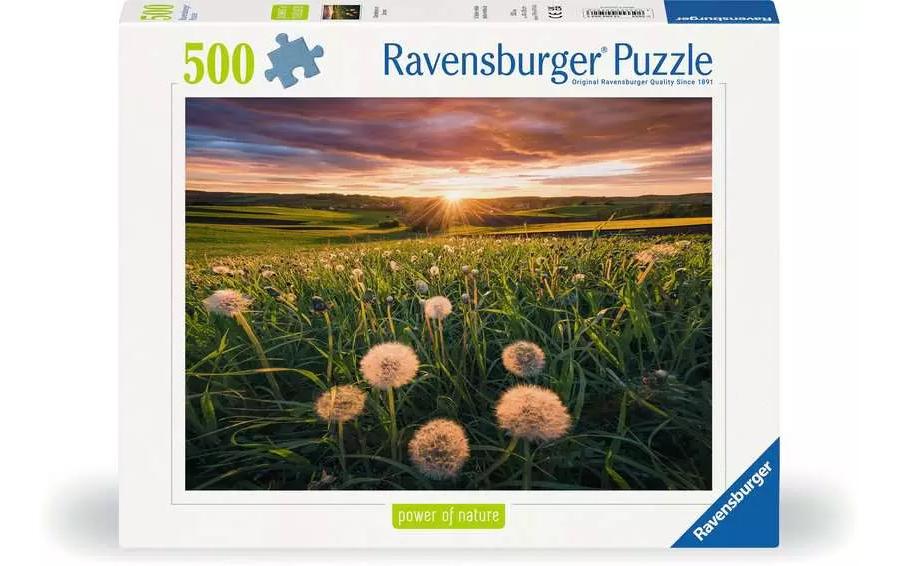 Puzzle Pusteblumen im Sonnenuntergang 500 TeileKlassisches Puzzlespiel mit Premium-Qualität
