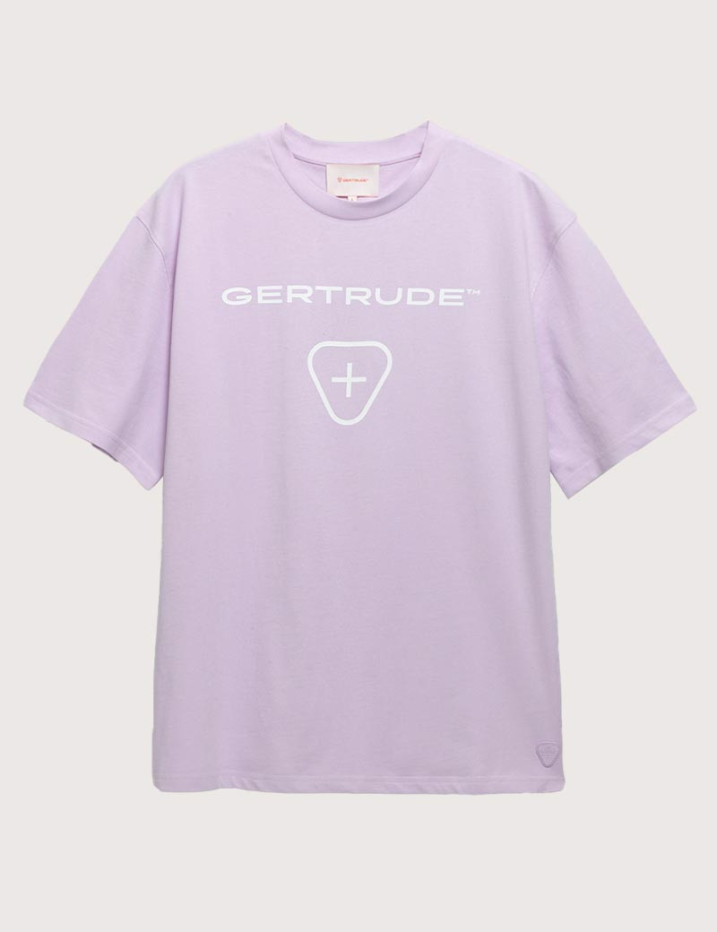 GERTRUDE&GASTON T-SHIRT MANCHES COURTES HOMME LEONCE LOGO LILAS