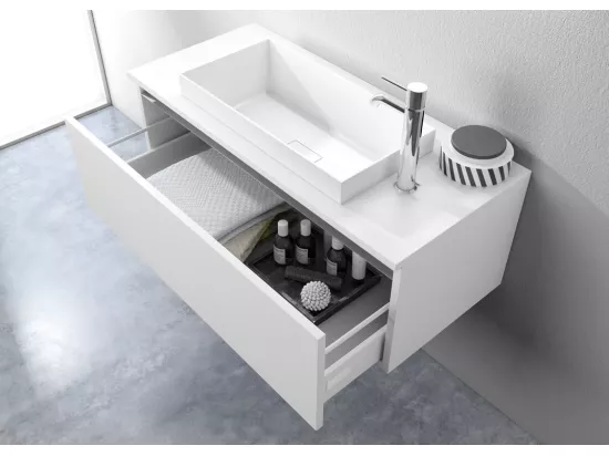 Ensemble de salle de bain 3 pcs AURORA marron foncé