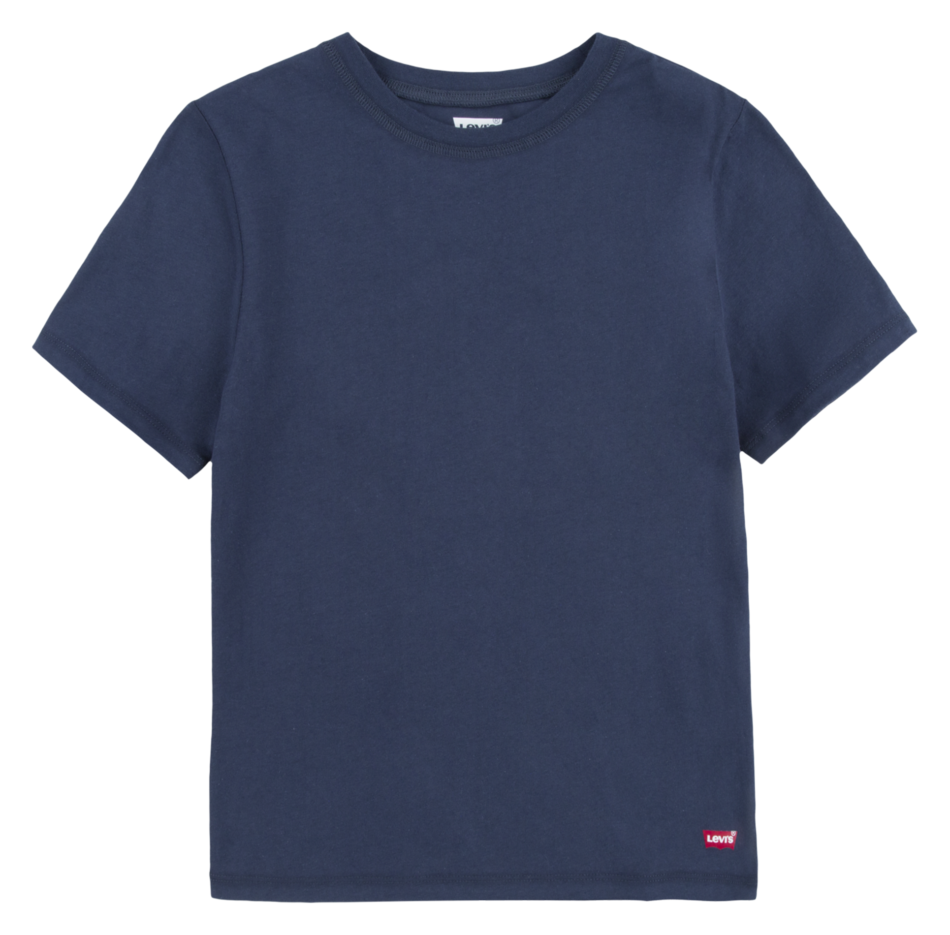 Tee-shirt col rond en coton | Bleu