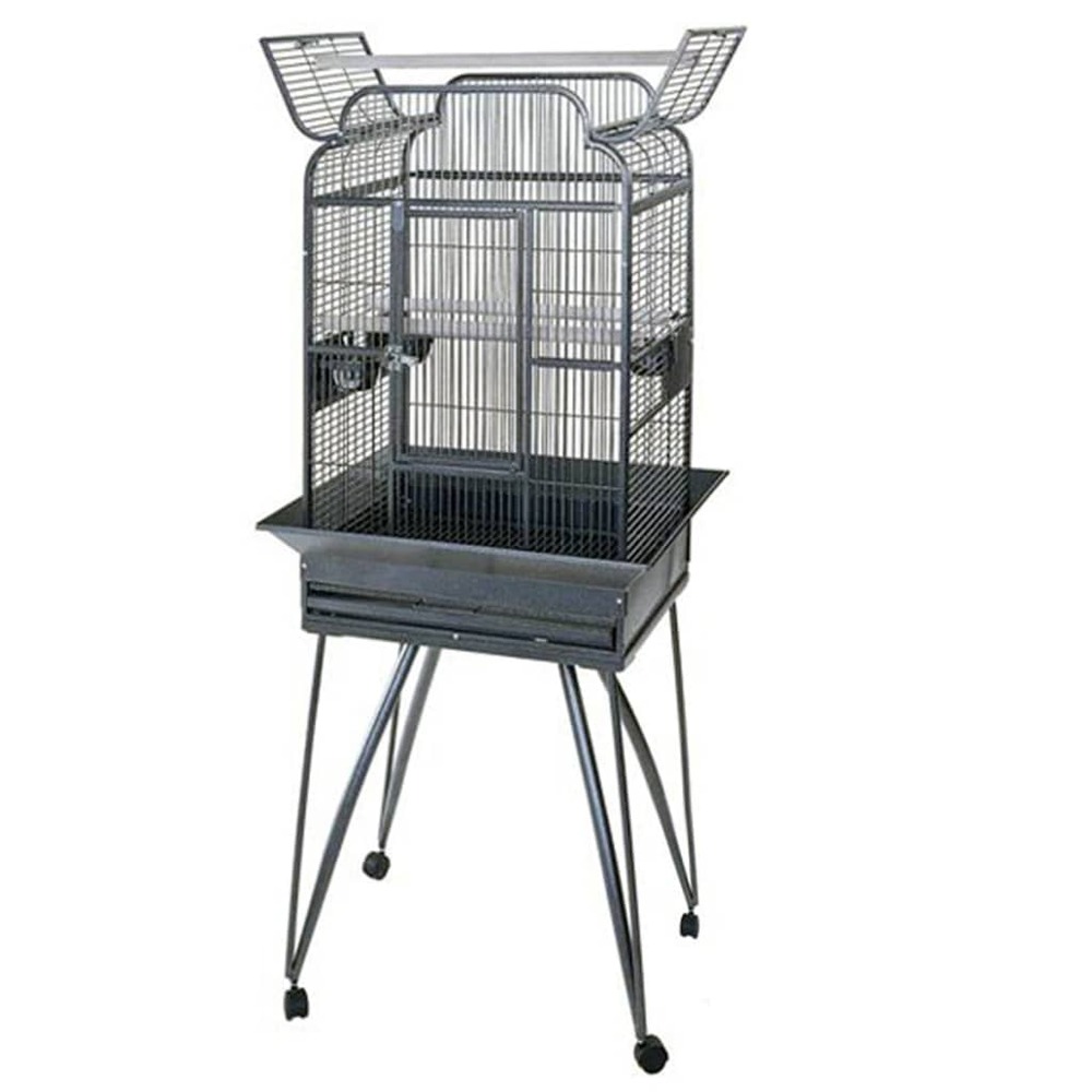Cages pour perroquets villa andrea gris 68 x 55 x 160 cm