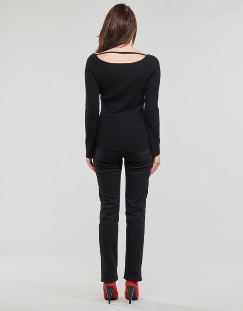 Guess - LS LENA SWEATHEART SWTR - Noir