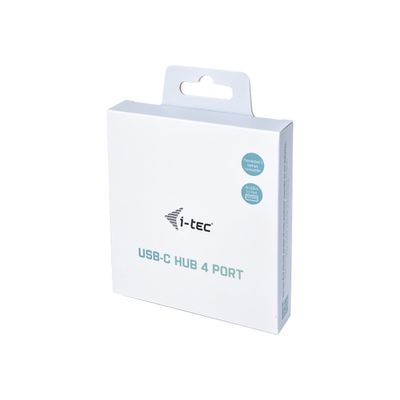 i-Tec USB-C 3.1 Metal HUB - Hub - 4 x SuperSpeed USB 3.0 - de bureau