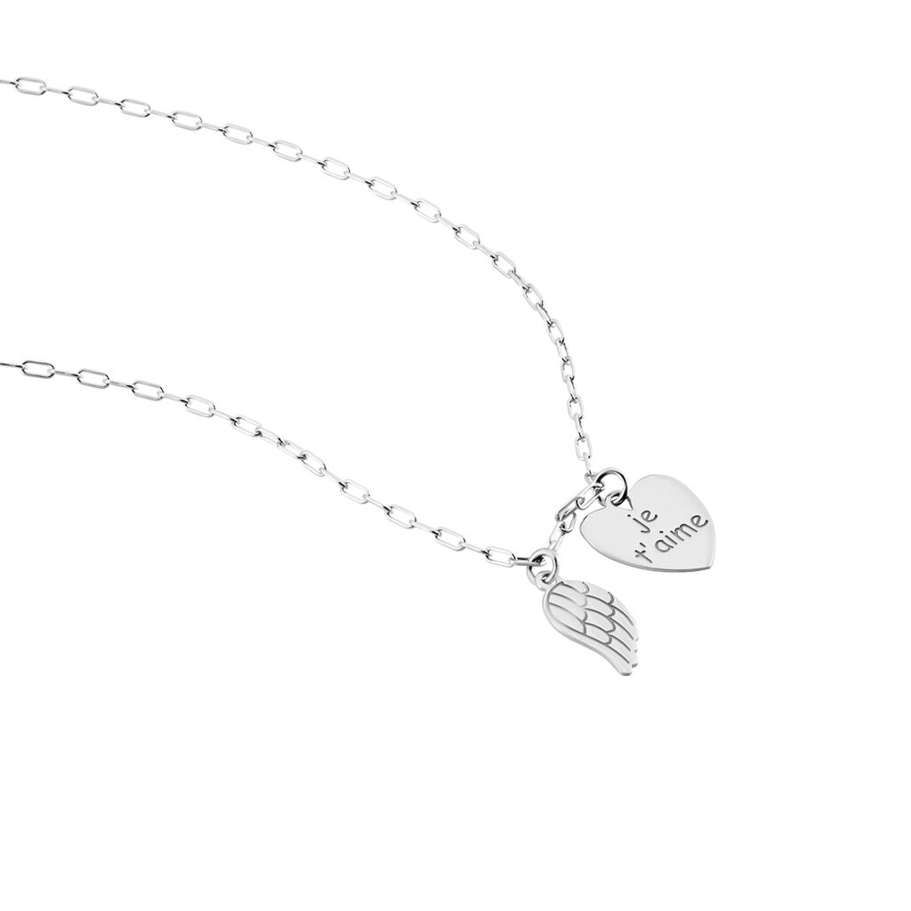 Collier Argent Blanc Laios