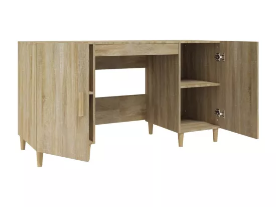 Bureau Chêne sonoma 140x50x75 cm Bois d'ingénierie