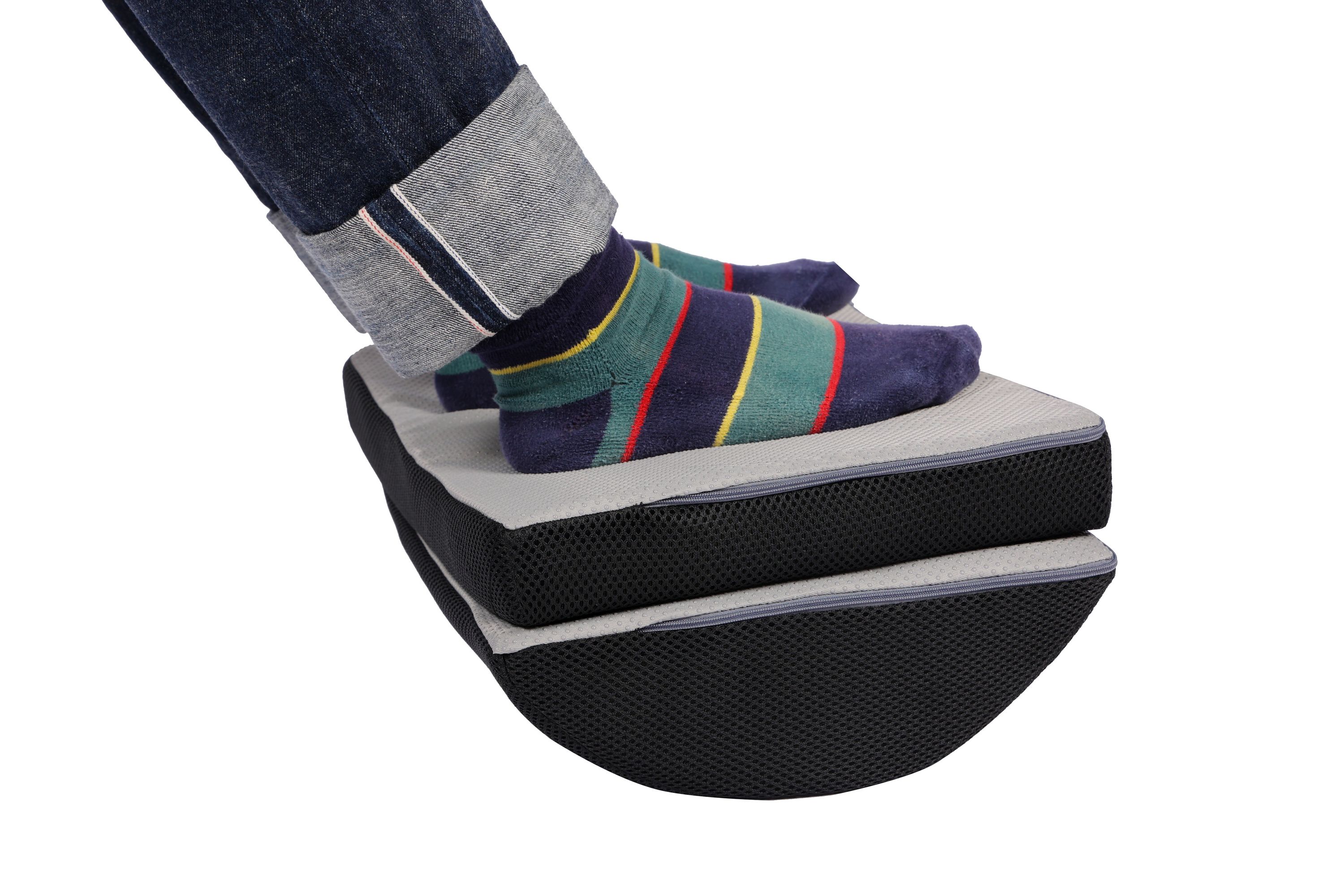 Ergonomische Fussstütze schwarz