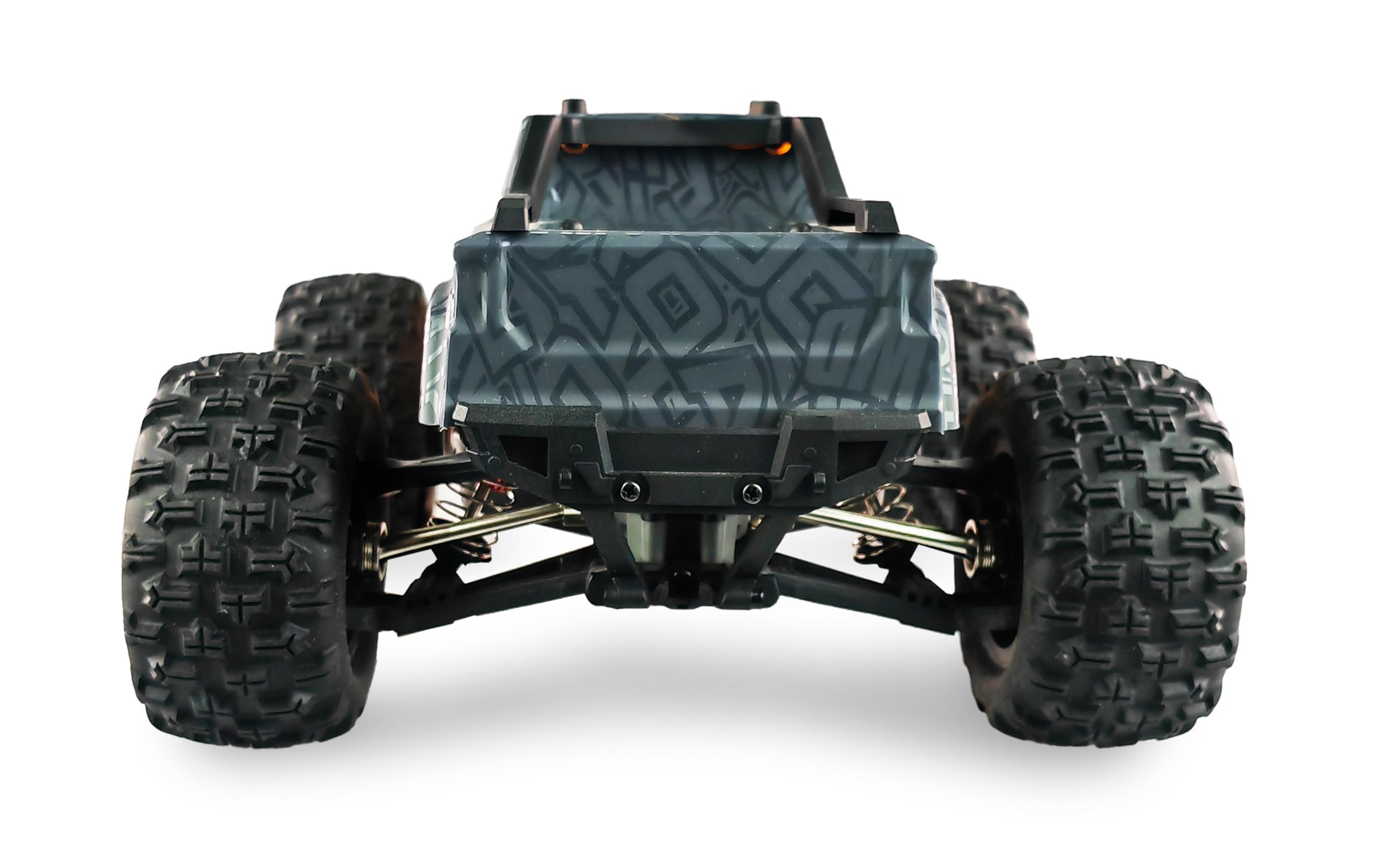 Monster Truck MEW4 Brushless 4WD RTR, 1:16Off-Road Modell mit solidem Antriebsstrang aus Metall