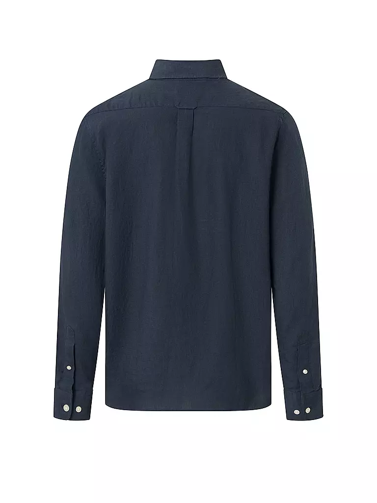 KNOWLEDGE COTTON APPAREL Leinenhemd blau