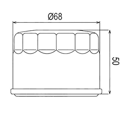Filtre à huile HifloFiltro HF147 Type origine