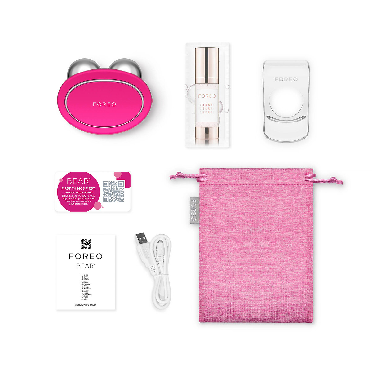 FOREO<br>BEAR Dispositivo Firmador Facial Fúcsia