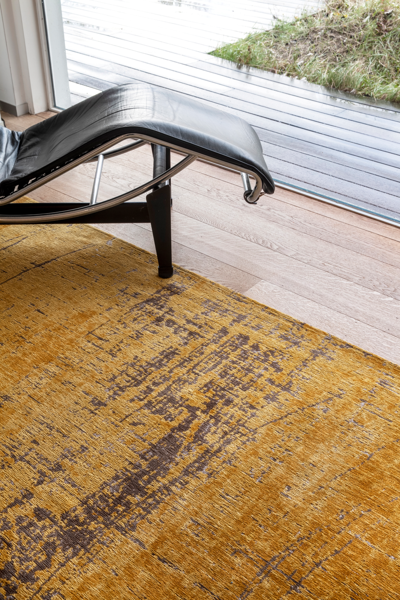 Ecorugs vloerkleed Griff geel 80x150 cm