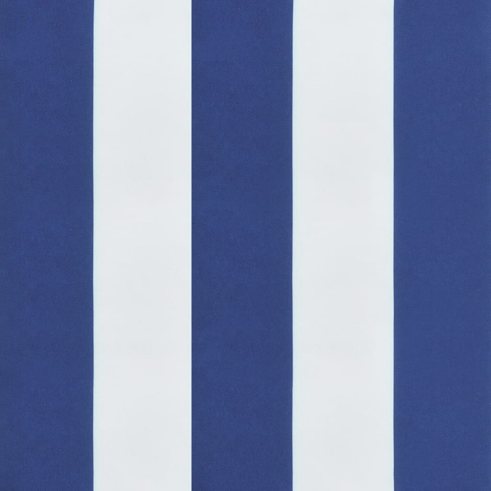 Coussins de banc de jardin lot de 2 rayures bleues et blanches