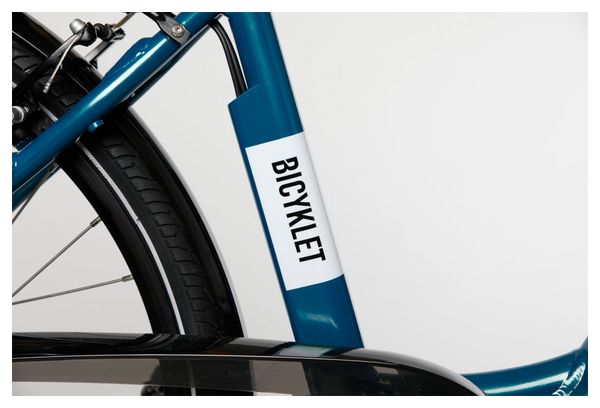 Vélo de Ville Électrique Mixte Bicyklet Claude Shimano Tourney 7V 500 Wh 700 mm Turquoise Marron