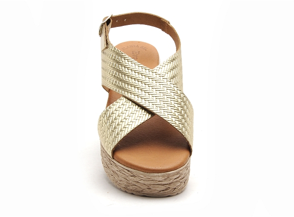 Eva frutos nu pieds talons femme 714 or