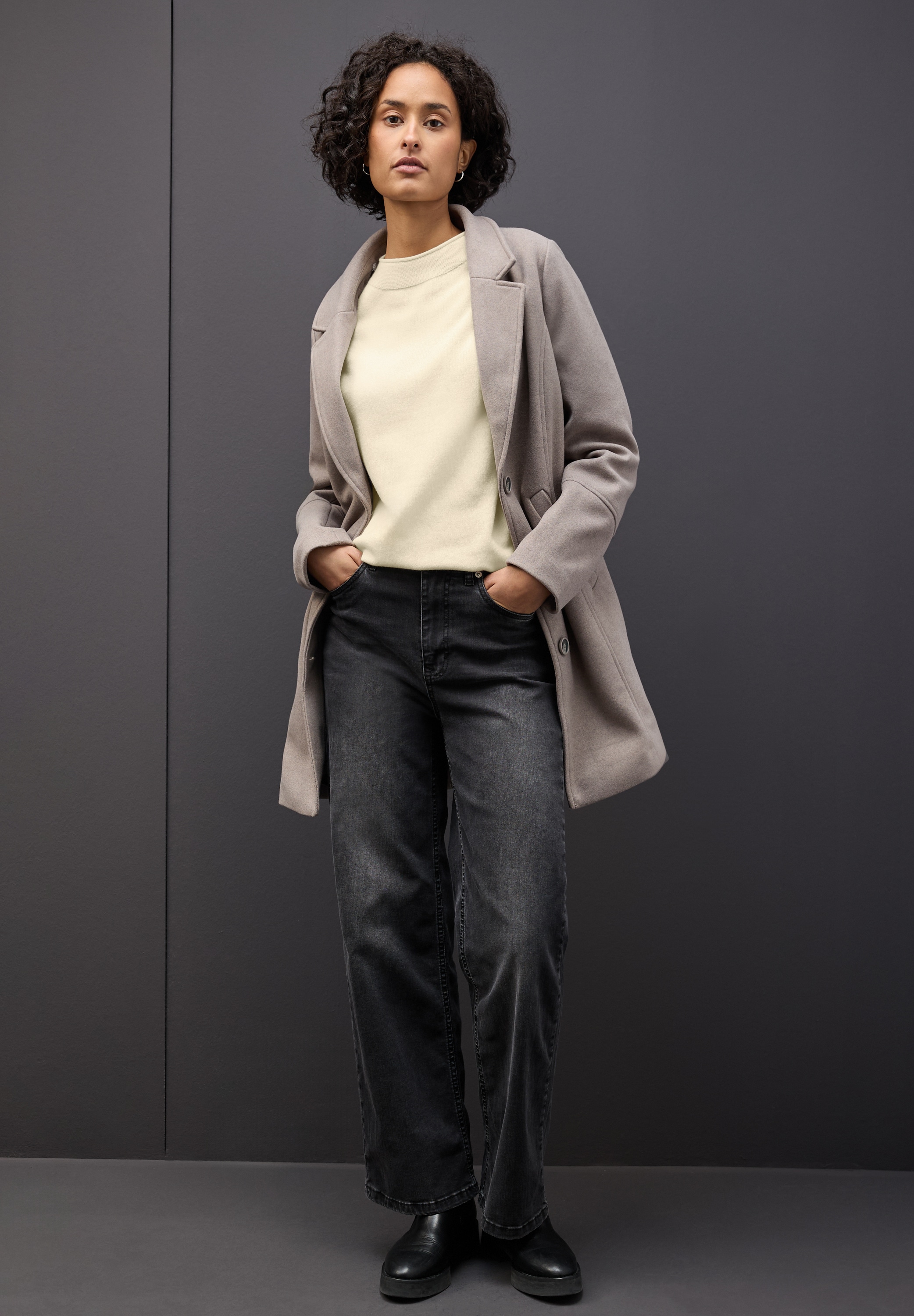 STREET ONE Strickpullover , mit feiner Rollkante
