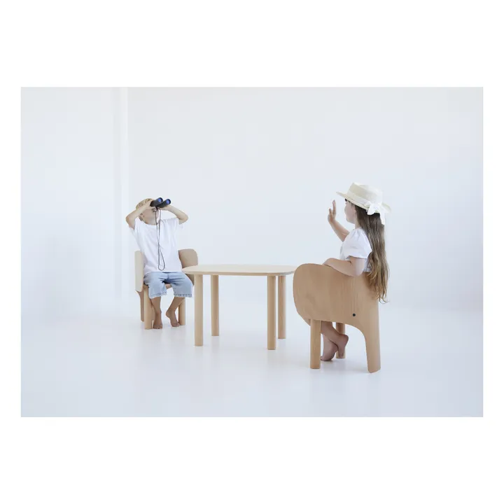 EO Chaise Elephant en bois de hêtre par Marc Venot