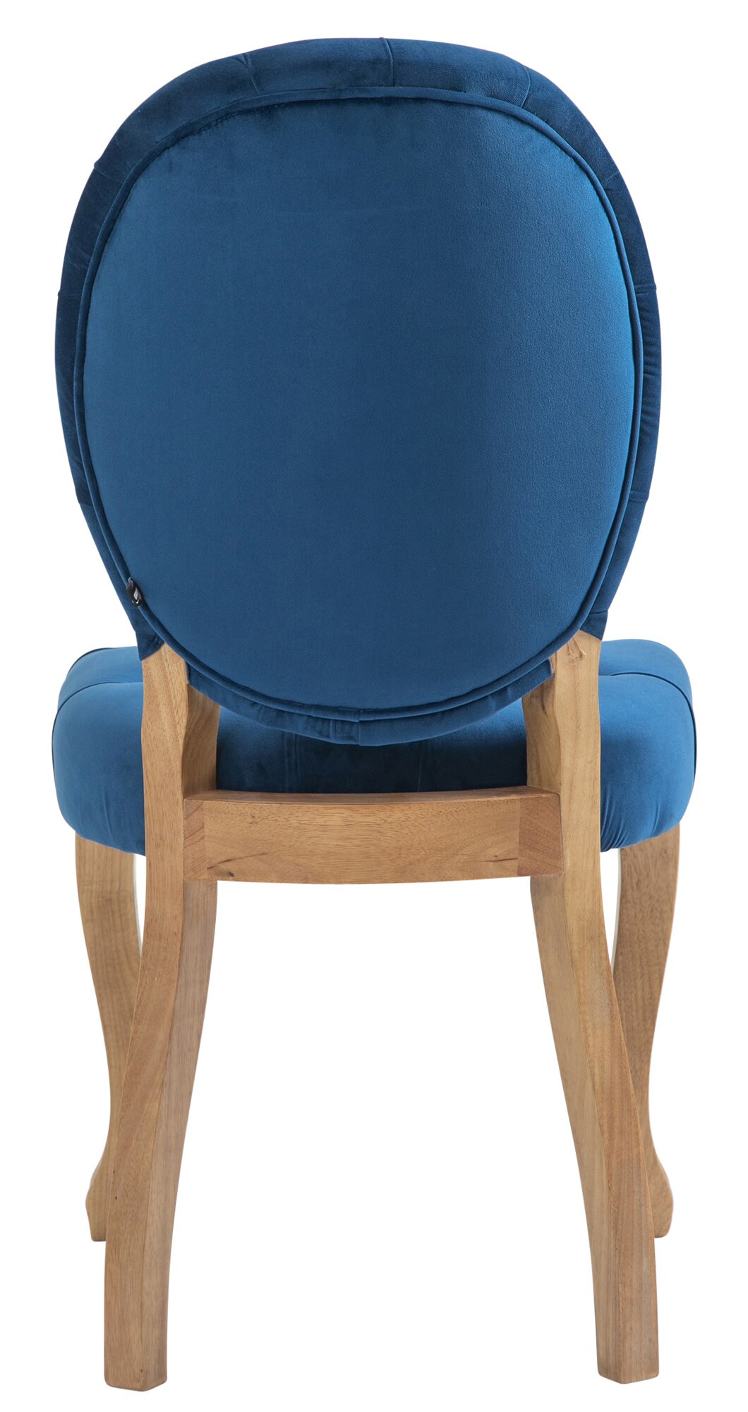 CLP Esszimmerstuhl Temara Samt I Polsterstuhl Gesteppt Chesterfield Design I Lehnstuhl Mit Kautschukholz Gestell I Max. Belastbarkeit 120 kg