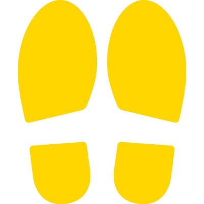 CEP - Jeu d'empreintes autocollantes sol - jaune