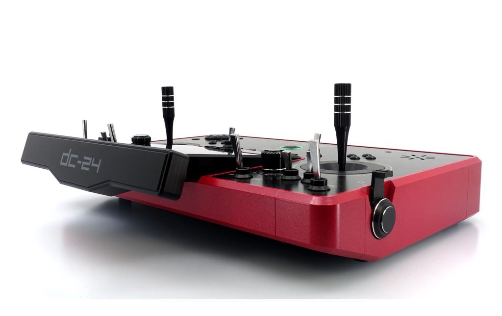 Fernsteuerung DC-24 II Carbon Line Rubinrot<br>Professioneller 2.4 GHz Duplex Pultsender