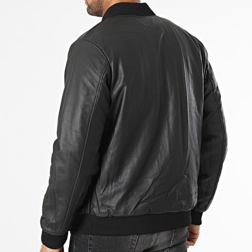 Veste Bomber Vert Kaki Noir Réversible