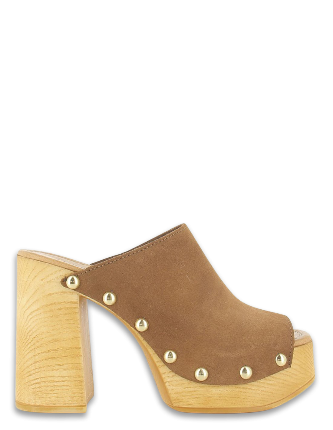 sandro rosi Mules à talon femme 8758 cuir marron