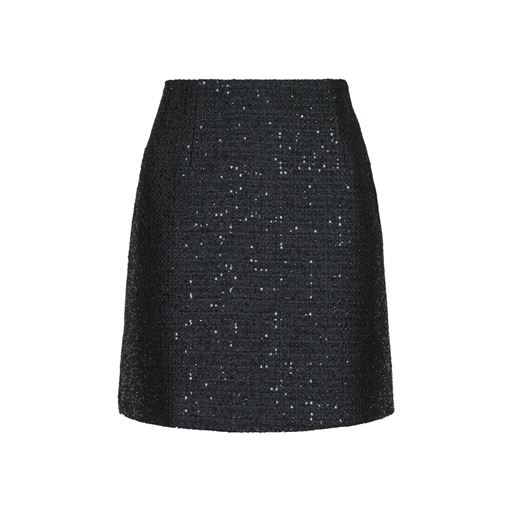 Neo Noir Helmine Sequins Nederdel, Sort, 42