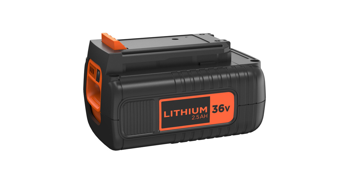 BLACK+DECKERBL2536-XJ 36V 2.5Ah Lithium-ion accu oplaadbare batterij  (Zwart/oranje)