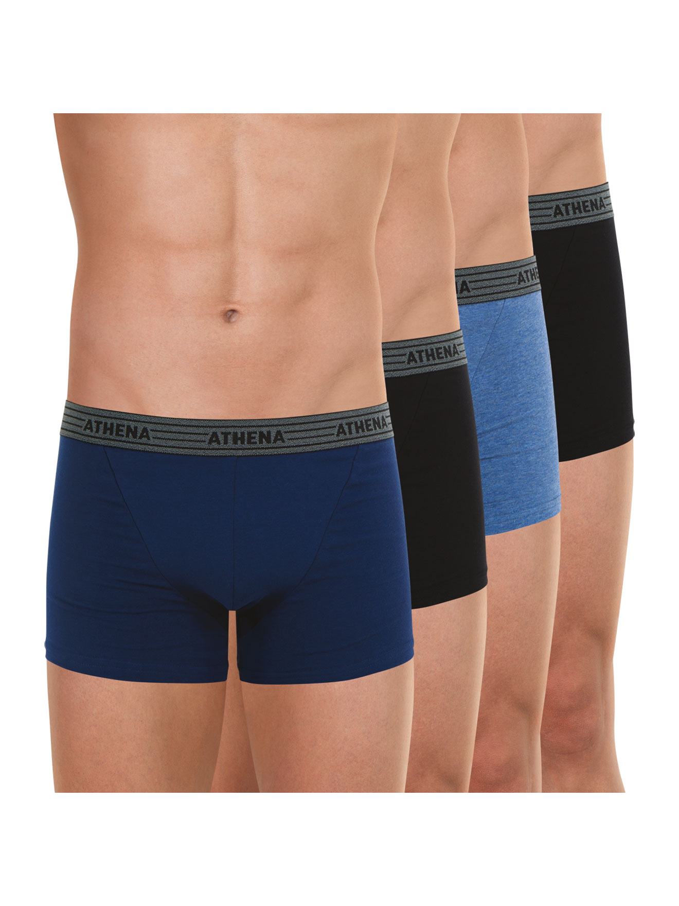 Lot de 4 boxers Basic Coton