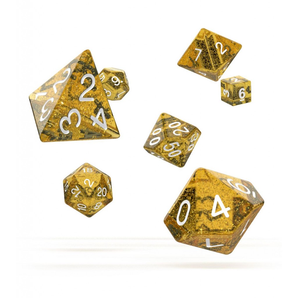 Oakie Doakie Dice dés RPG-Set Speckled - Orange (7)