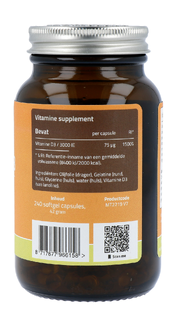Mattisson HealthStyle Vitamine D3 75mcg Capsules 240CP
