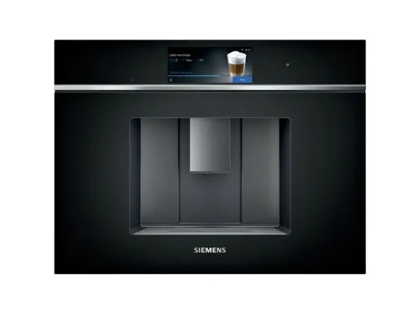 Siemens iQ700 CT718L1B0 - Automatisk kaffemaskine - til indbygning med mælkeskummer - 19 bar - sort