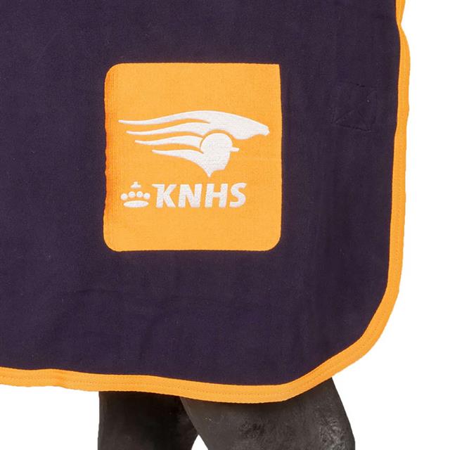 Showdeken KNHS Fleece Met Borstflap Donkerblauw