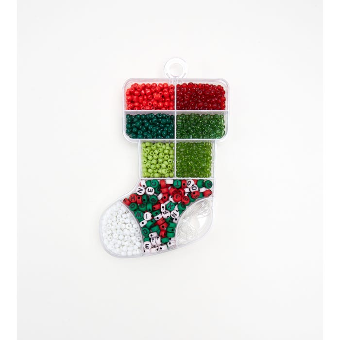 Atelier Veritas-Kids set parels kerstsok