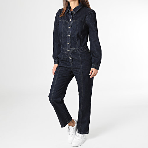 Salopette Jean Femme Jumpsuit 15301707 Bleu Brut