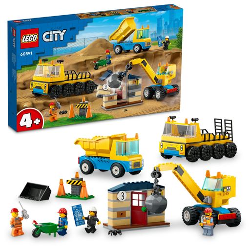 LEGO City Entreprenørmaskiner Og Nedrivningskran - 60391