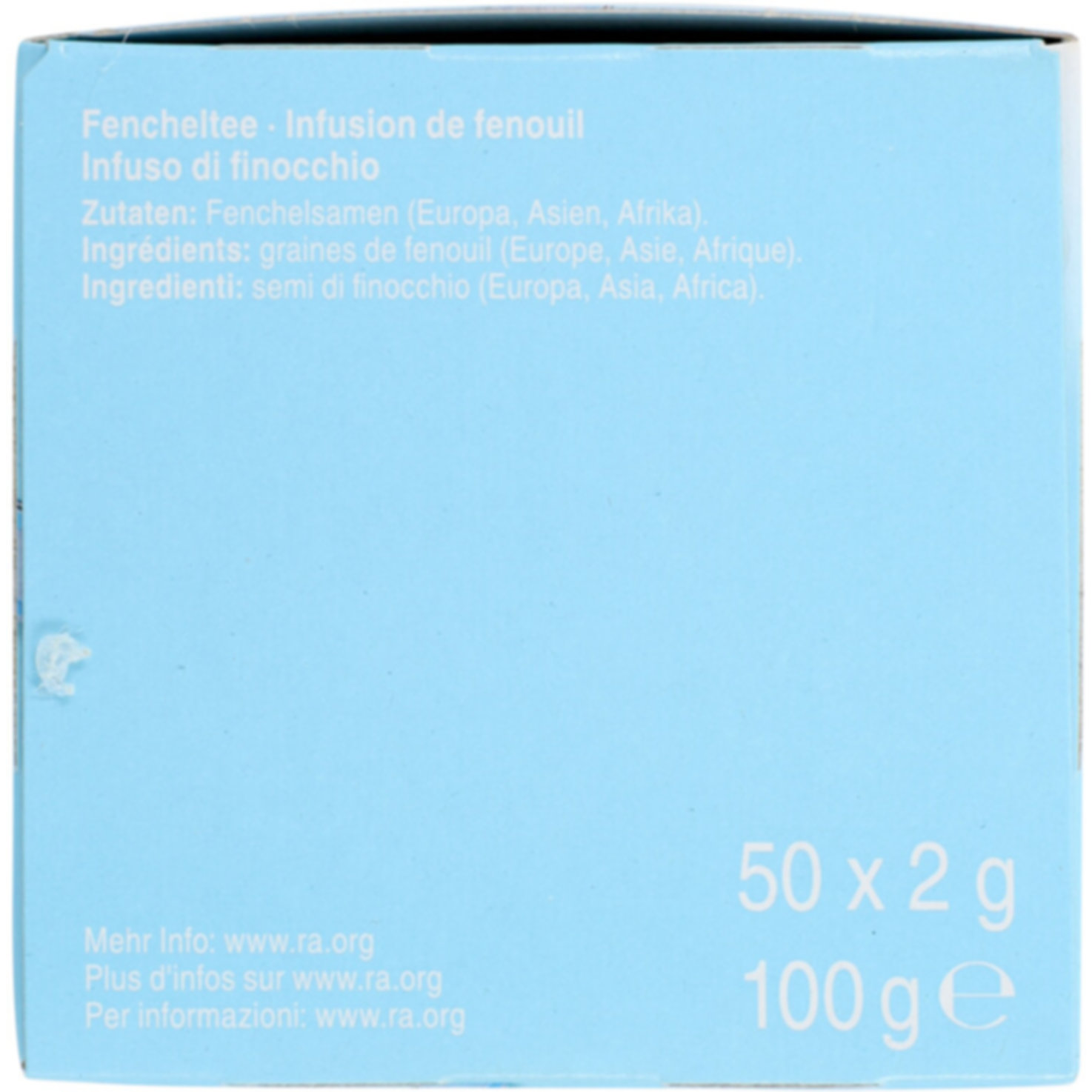Prix Garantie Fencheltee 50 Beutel