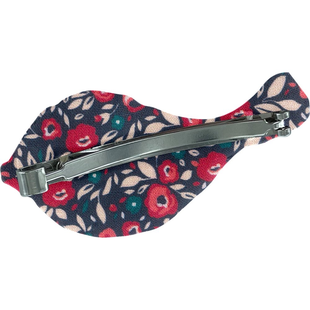 Barrette Mésange Camelias Rubis